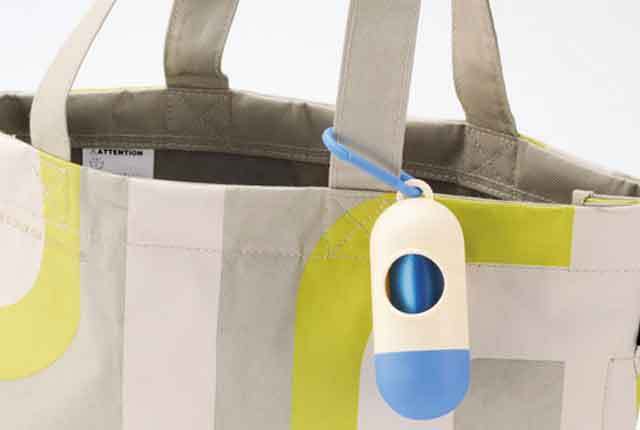 粗品・景品・ノベルティ・記念品の粗品屋本舗　スマートに持ち歩き！ごみ袋ホルダー