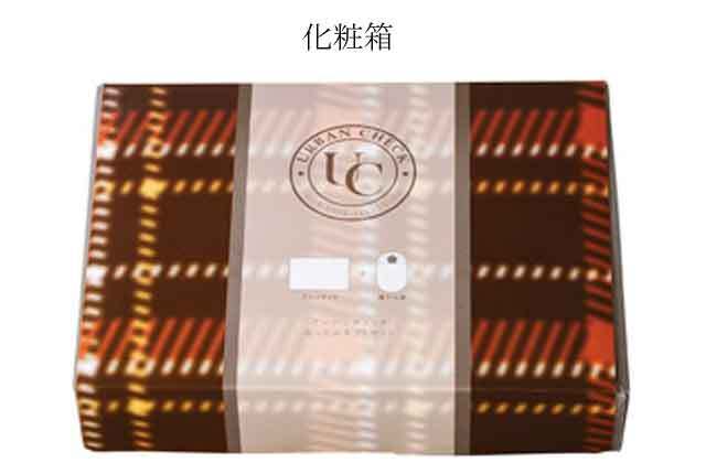 粗品・景品・プチギフト・ノベルティ・記念品の粗品屋本舗　チェックのブランケット＆湯たんぽ　ＵＣあったかギフトセット