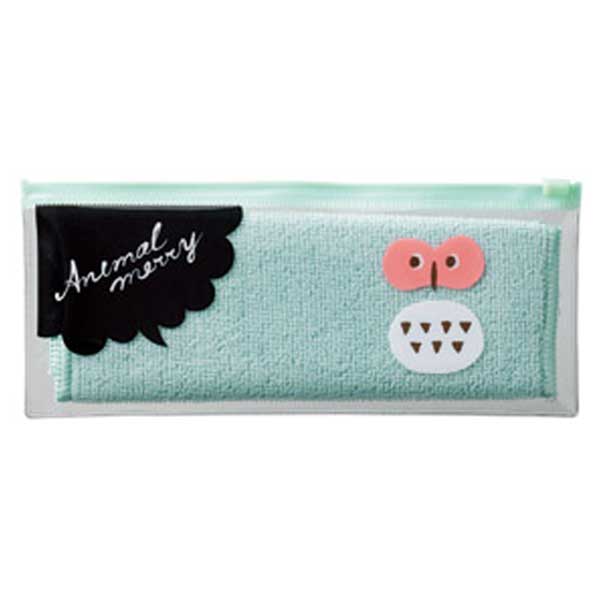 アニマルメリー ポーチ入ハンカチタオル1個【ポーチ ハンカチ タオル