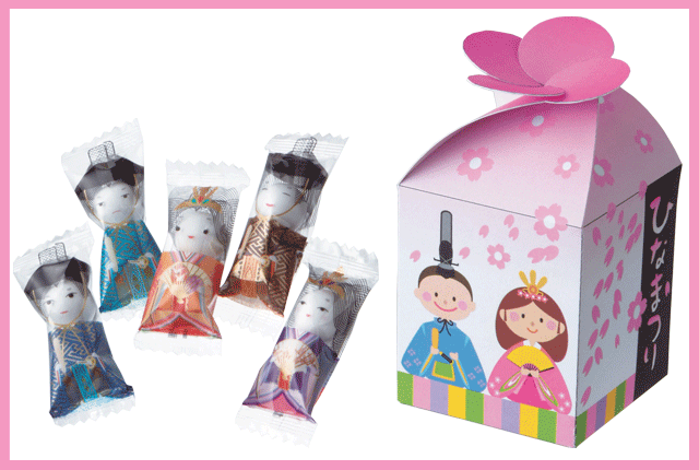 粗品・景品・ノベルティ・記念品の粗品屋本舗　ひなまつりチョコボール５包入