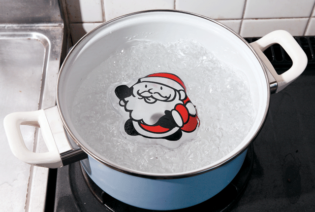 粗品・景品・ノベルティ・記念品の粗品屋本舗　クリスマスエコカイロ・再利用イメージ