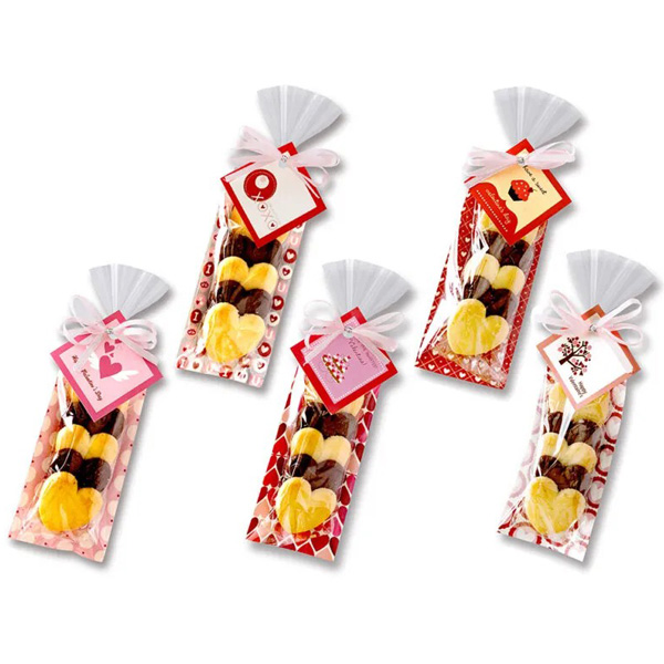 【ご注文受付数２０個以上】HHハッピーハートバレンタイン（クッキー５個入）【代引き不可】