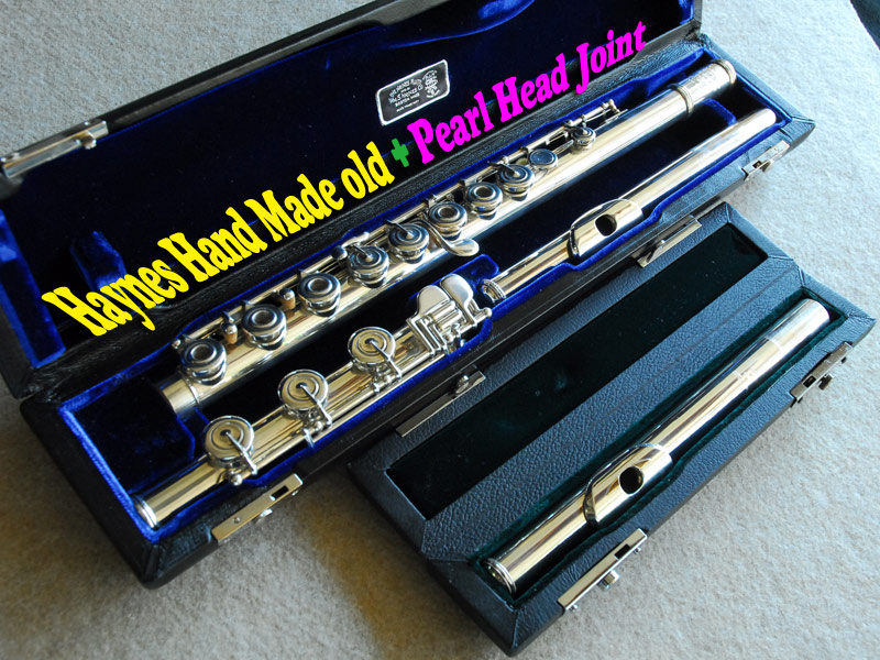 HAYNES HANDMADE　H管　フルート＋PEARL 頭部管Legato（銀970）　セット超美品