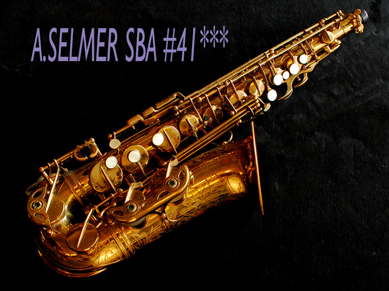 A.SELMER SBA 41千番台　オリジナルラッカー　アルトサックス