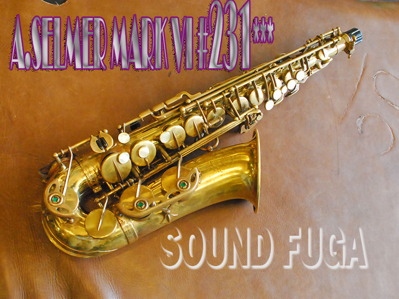 A.SELMER MARK VI 　彫刻付 23万番台　オリジナルラッカー20％　アルトサックス