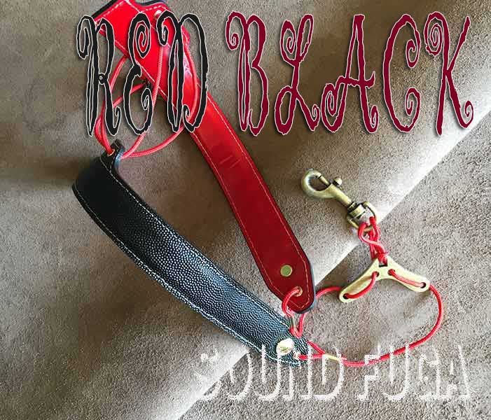 ★限定７本★ちょうどいい長さ★-NEW 首を守るサックス・ストラップ赤黒