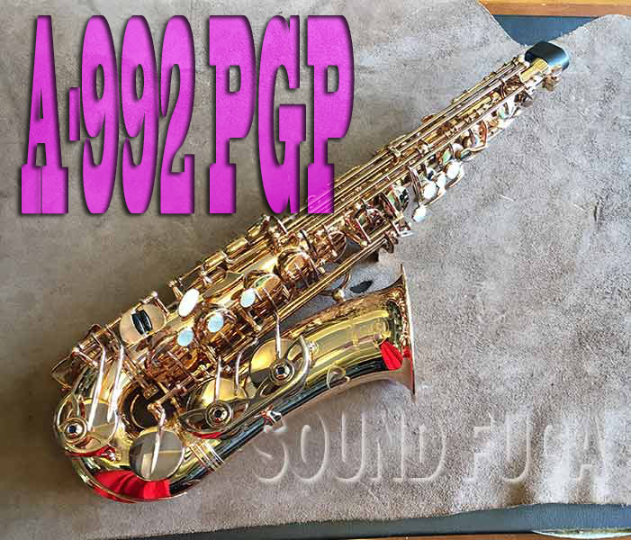 YANAGISAWA A-992PGP　豪華彫刻　ピンクゴールドP　銀製ネックPGP彫刻