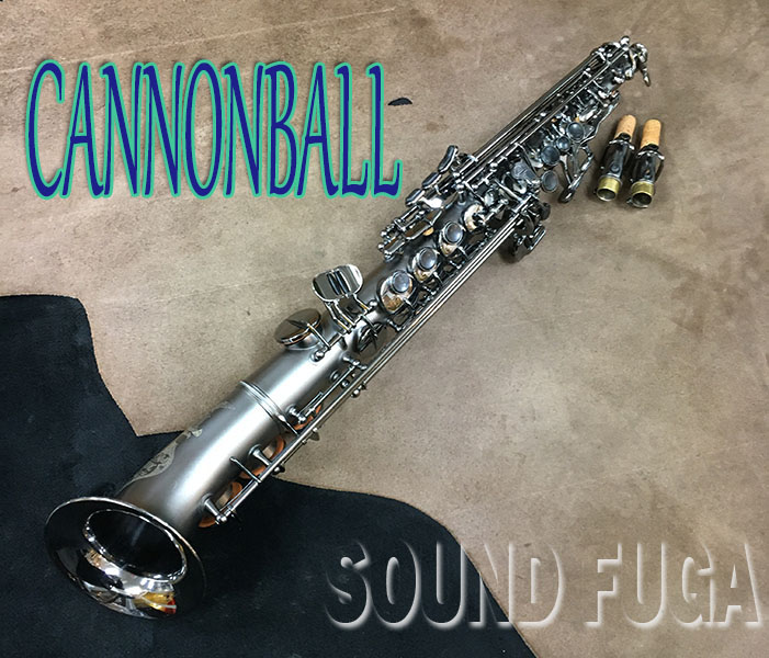 ★ウインターセール★　CANNONBALL　SA5-BiceB　“TheRaven”　SEMI セミ-カーブド ソプラノサックス　美品