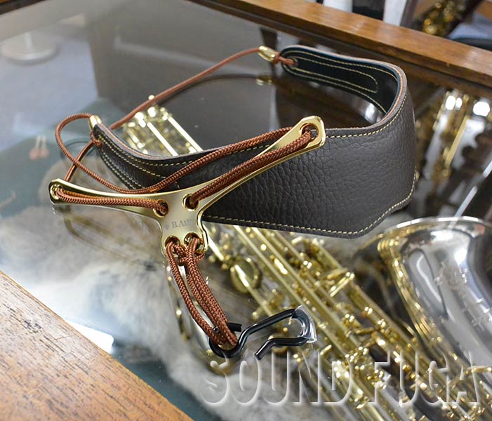 風雅オリジナル BIRD SAX STRAP 茶色シボ