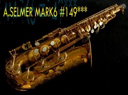 A.SELMER MARK6 14万番アルト オリジナルLQ　９０％