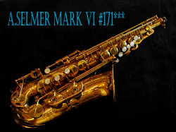 A.SELMER MARK　VI 17万番アルト　オリジナルラッカー９０％　美品