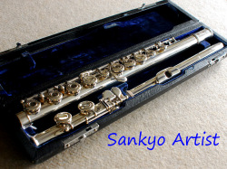 SANKYO　ARTIST　リングキー　総銀フルート　プロ委託品