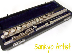 SANKYO　ARTIST　総銀フルート　C足部管　委託品
