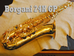 BORGANI 　２４K GP　金メッキ　テナーサックス