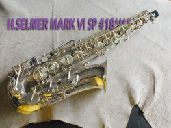 H.SELMER MARK VI　SP　銀メッキ　彫刻付　18万番台　アルトサックス　美品