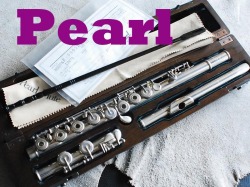 PEARL MAESTA F-9800RE ハンドメイド　総銀フルート