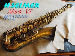 H.SELMER MARK VI  11万番台　彫刻付　ノーラッカー　 テナーサックス　プロ奏者使用品