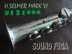 H.SELMER MARK VI 13万番台　希少High-F#キー無　シルバープレート　ソプラノサックス