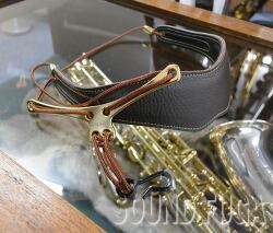 風雅オリジナル BIRD SAX STRAP 茶色シボ