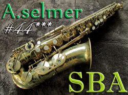 A.SELMER SBA　44千番　オリジナルラッカー93％　アルトサックス　