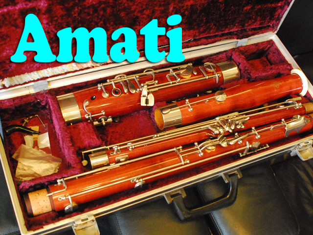 最終値下 ！amati ファゴット本体 Yahoo!オークション - 【希少】Bassoon Amati アマティ