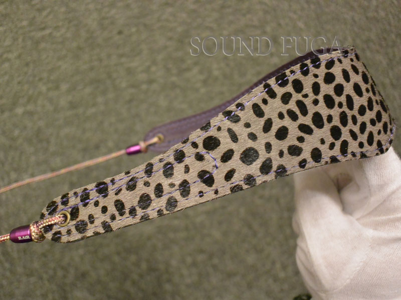 風雅オリジナル　CUSTOM BIRD スリムパッド ストラップ チーター