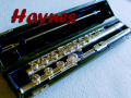 HAYNES　45千番台　総銀フルート　リングキー　H足部管　美品
