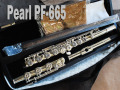 PEARL PF-665RBE　 リングキィ・H足部管　頭部管銀製　希少　フルート　美品