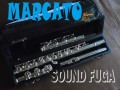 MARCATO FL100RE FLUTE 　銀メッキ　RINGキー　C+B足部管　