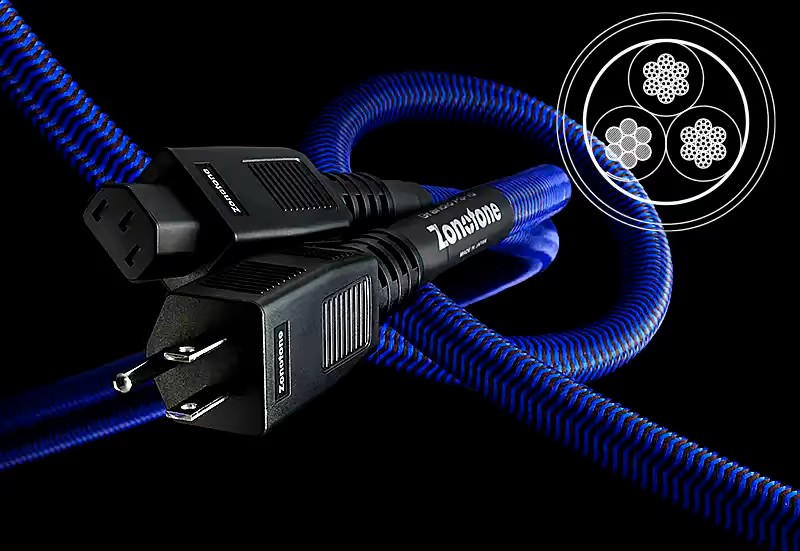 ZONOTONE ゾノトーン Grandio PS-10 電源ケーブル 切売り 1.0m 日本製