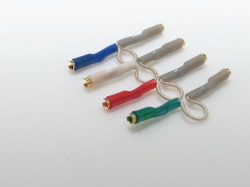 KS-Remasta KS-VWS-REX II/N 1920～30年代　ヴィンテージワイヤーawg26（直径約0.4mm）単線 絶縁体・絹糸巻き シェルリードワイヤー