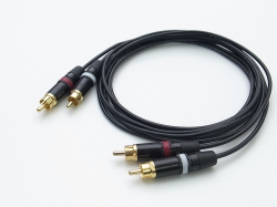 SUHNER RCAプラグ付きケーブル 1.5m ペア