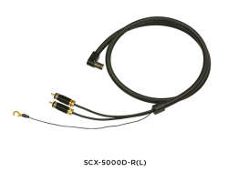 SAEC サエク SCX-5000D-RD-R(L) [L型DIN→RCA] 高品質フォノ・ケーブル 1.3m