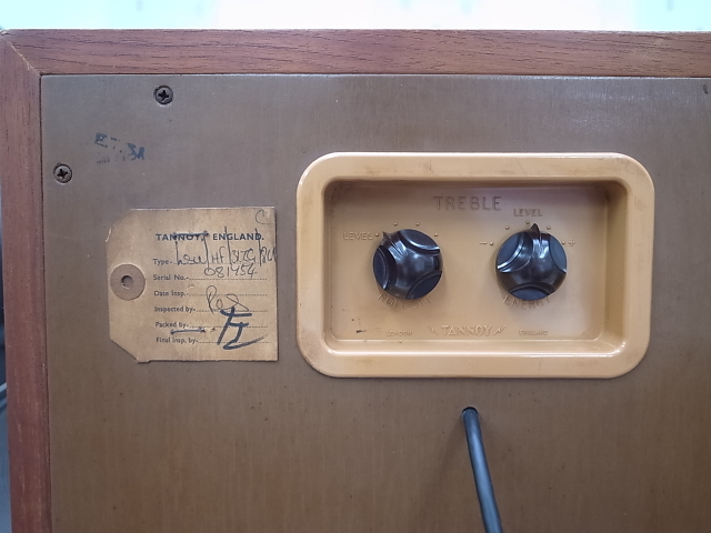 ①TANNOY スピーカー左（中古] TANNOY IIILZ Monitor Gold スピーカー 