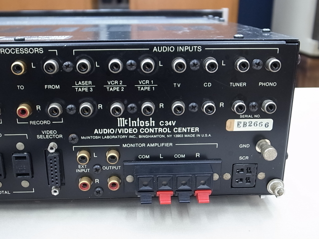 マッキントッシュC34Vプリアンプ マッキントッシュ McIntosh C34V プリアンプ