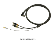SAEC サエク SCX-5000D-RD-R(L) [L型DIN→RCA] 高品質フォノ・ケーブル 1.3m