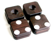 山本音響工芸 PB-18 アフリカ黒檀製スパイク受けベース 4個一組