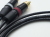 SUHNER RCAプラグ付きケーブル 1.0m ペア