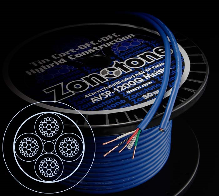 Zonotone AVSP-1200Q Meister スピーカーケーブル 日本製 切り売り/1m単位