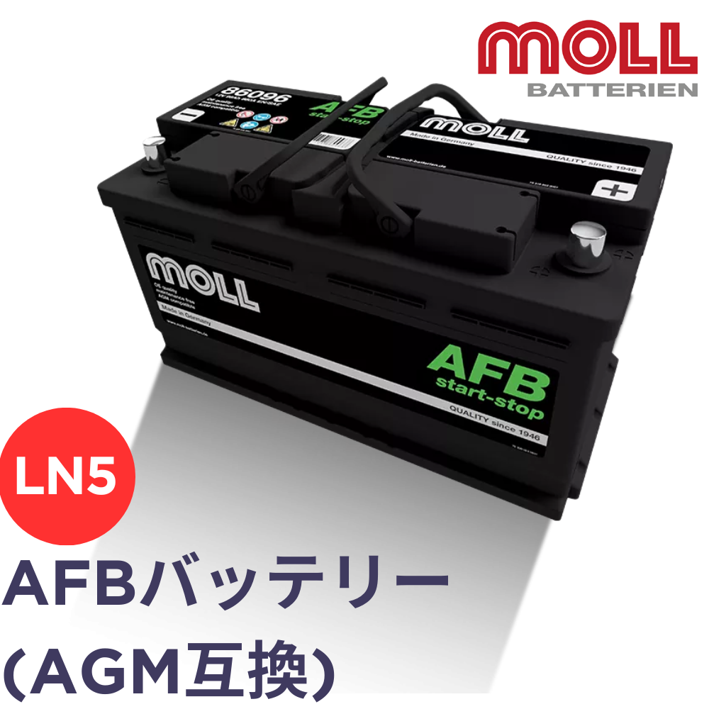 MOLL バッテリー / モル　AFB start-stop 86096 AGM互換【H8/L5/LN5　アイドリングストップ車対応】【メーカー取り寄せ】