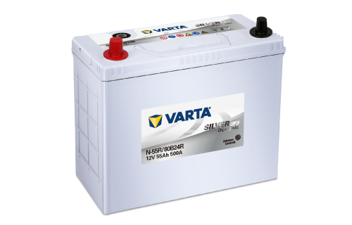 VARTA SILVER DYNAMIC EFB 　N-55R　（80B24R）/ ファルタ（バルタ）　シルバーダイナミック　バッテリー　アイドリングストップ