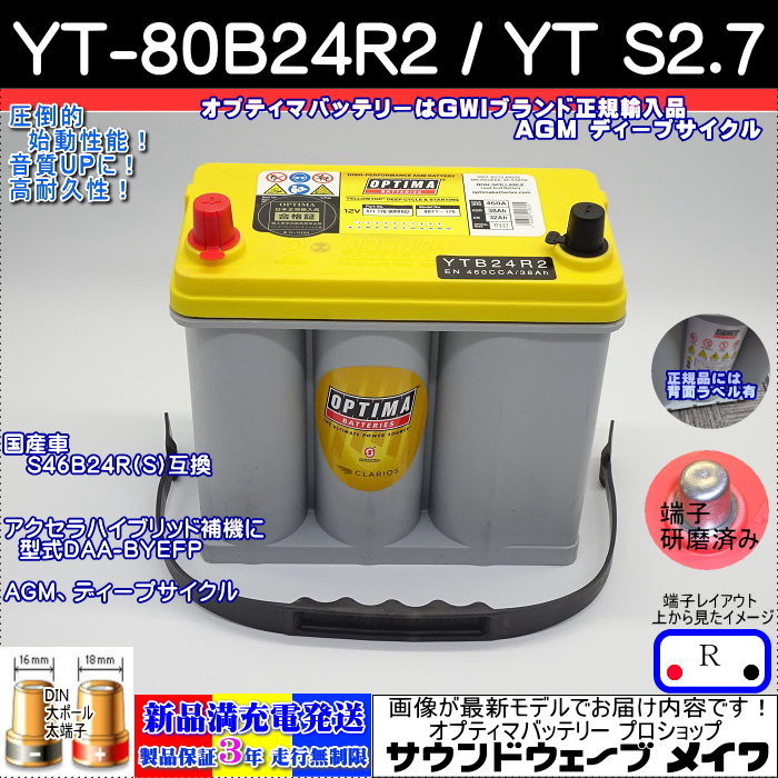 OPTIMA オプティマ YT-80B24R2 アクセラハイブリッド