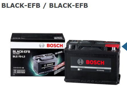 BLE-70-L2　BOSCH　BLACK　EFB　アイドリングストップ車用