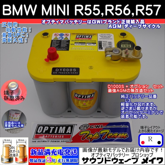 BMW MINI R55、R56、R57　D1000S 無改造セット