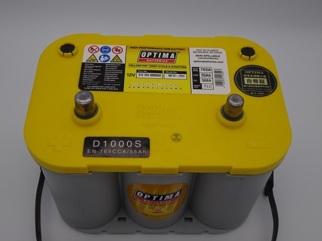 オプティマバッテリー D1000S　大ポール 太端子　D端子