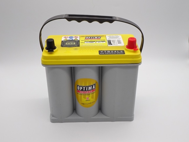 OPTIMA YTB24L2 12V バッテリー　ランエボⅩ ランサーエボリューションX ランエボ10 純正S46B24L(S)用
