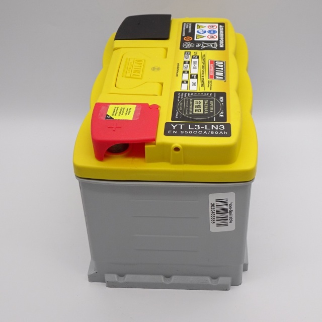 オプティマバッテリー　YTL3-LN3 AGM　DH6　イエロートップ