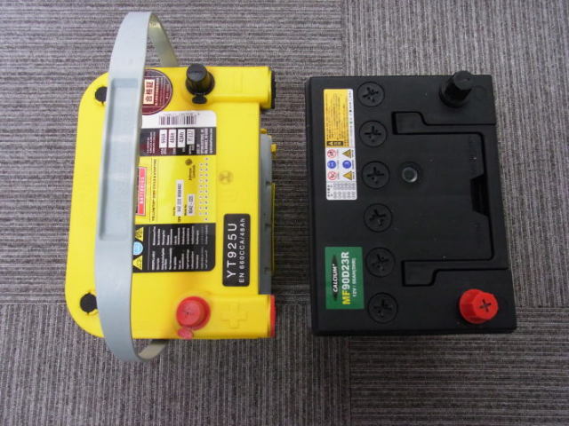 YT925U D23R仕様セット比較３ オプティマバッテリー