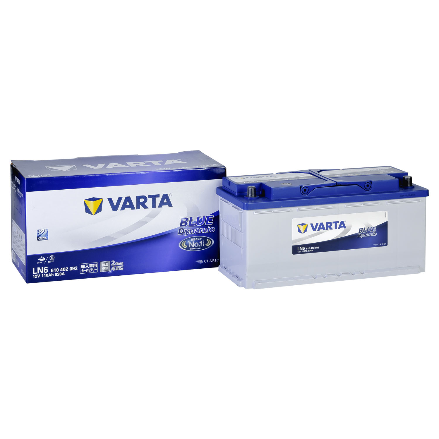 VARTA BLUE DYNAMIC LN6 /L6 / 610402092 / I1 / ファルタ（バルタ）　ブルーダイナミック　バッテリー
