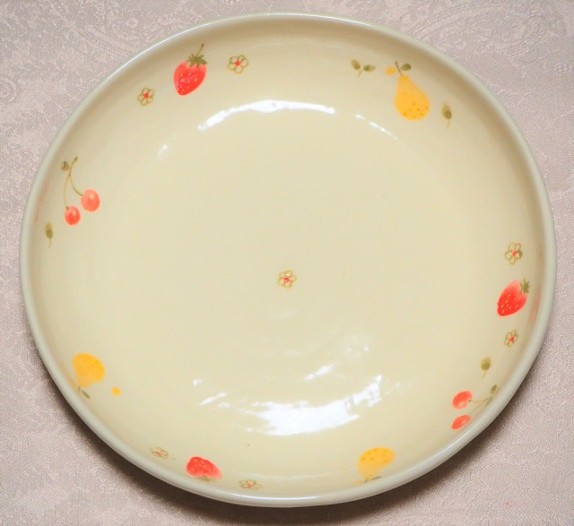 パスタ皿（かわいい）（フルーツと花）